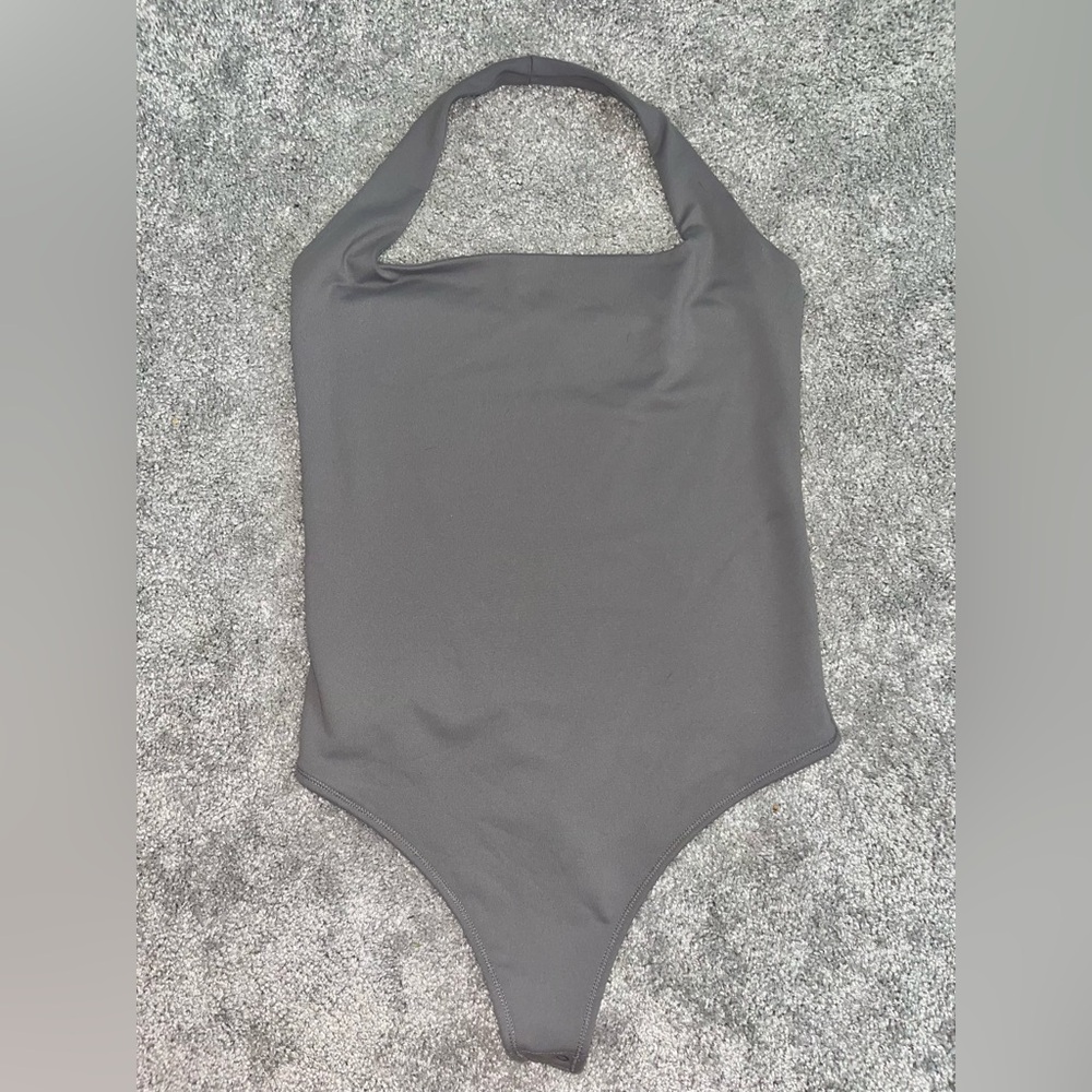 Abercrombie & Fitch Square Neck Halter Bodysuit Top Purple Size Small - Picture 6 of 6